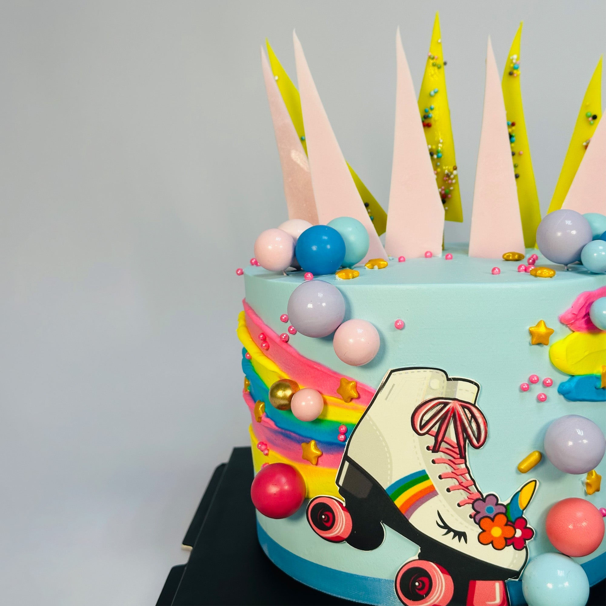Roller skate birthday cake
