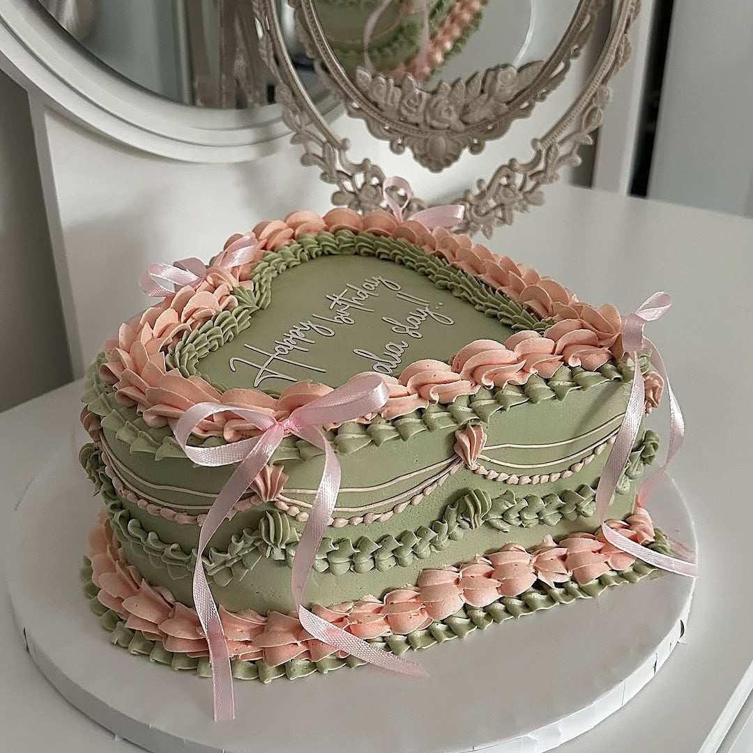 Green Meadow Ribbon Cake