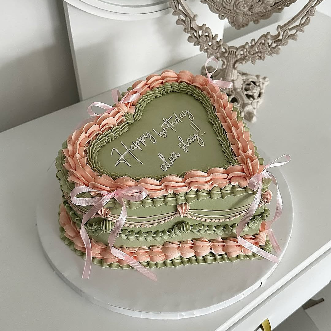 Green Meadow Ribbon Cake