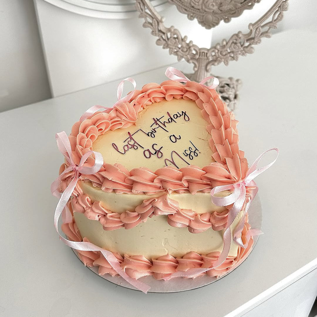 Pink Dream Ribbon Cake