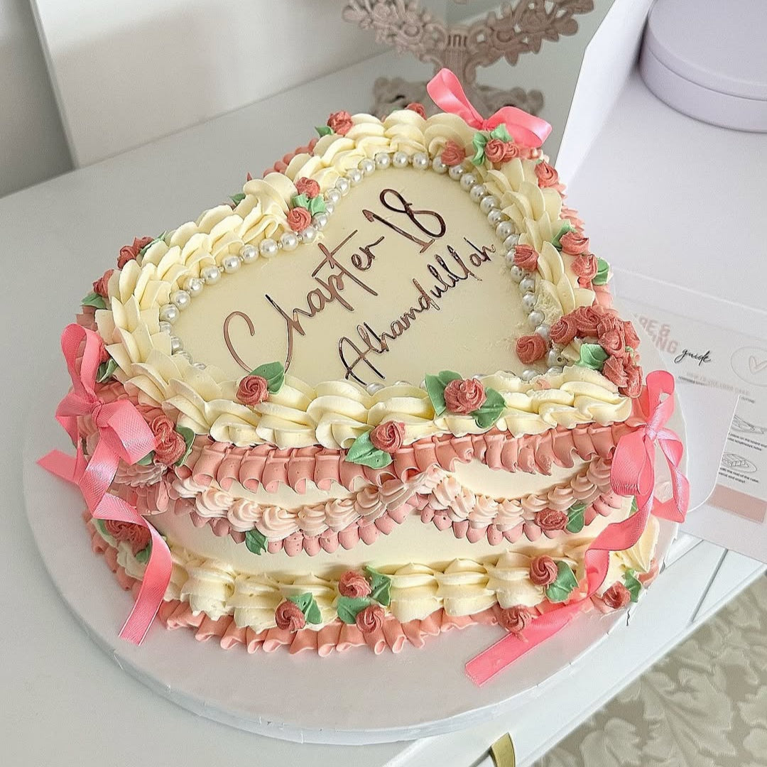 Classic Whimsy Ribbon Cake