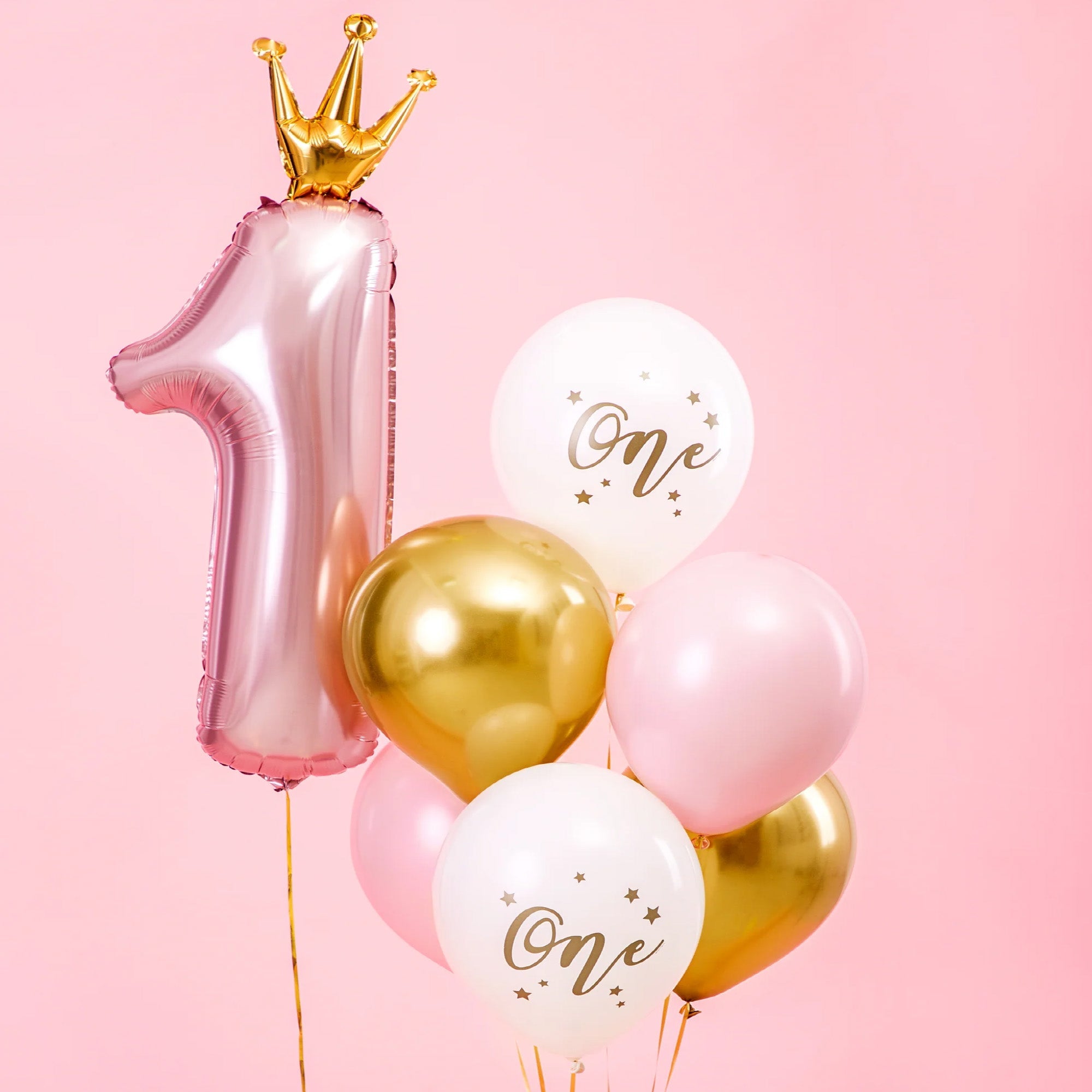 Girl’s First Birthday Balloon Set