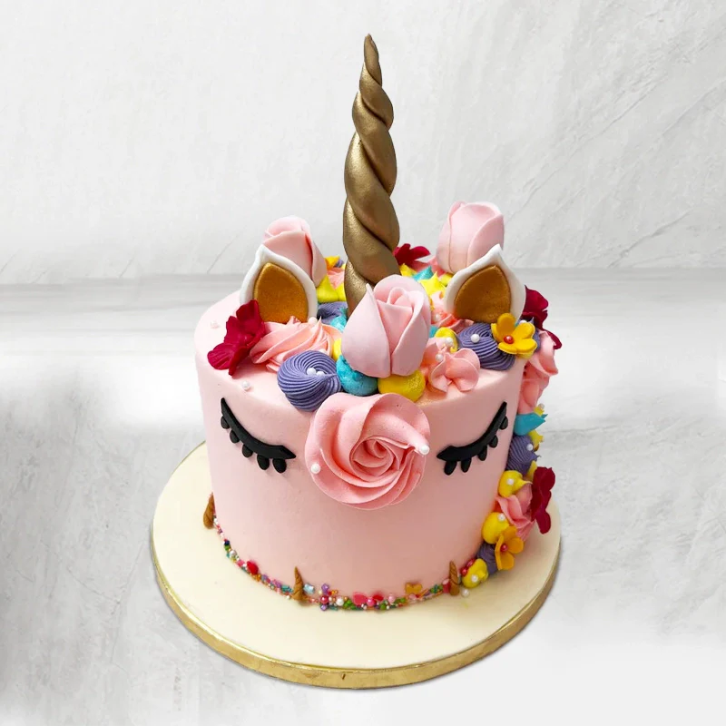 Beautiful Pink Unicorn Cake