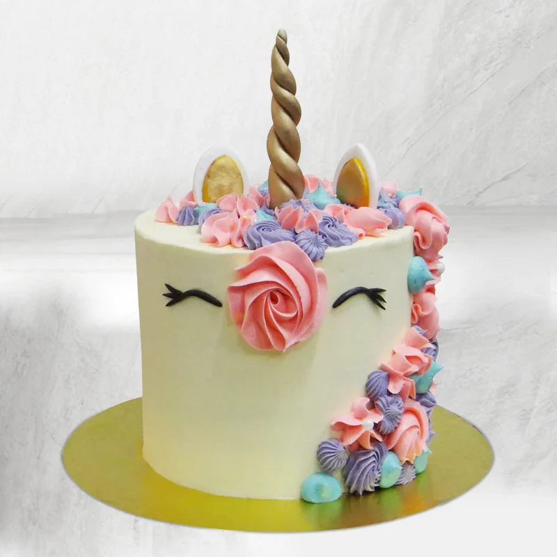 Pistachio Green Unicorn Cake