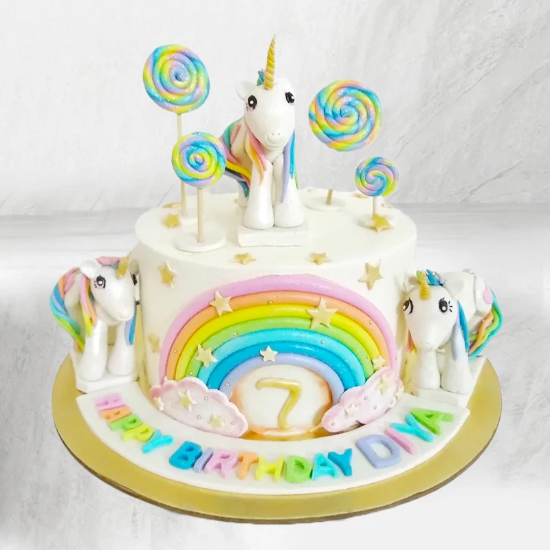 Whimsical Unicorn Dream Cake
