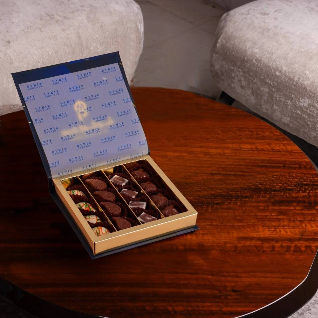 Belgian Chocolate Luxury Navy Blue Box