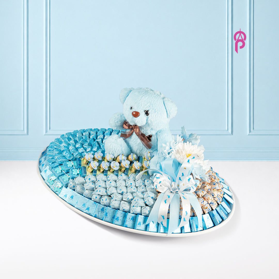 Baby Blue Premium Belgian Chocolate Hamper