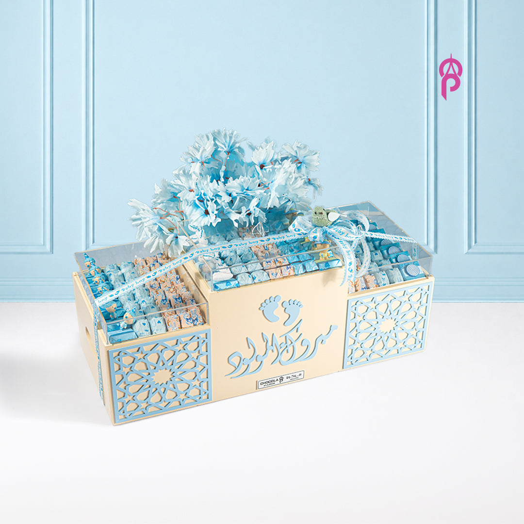 Baby Blue Premium Belgian Chocolate Hamper