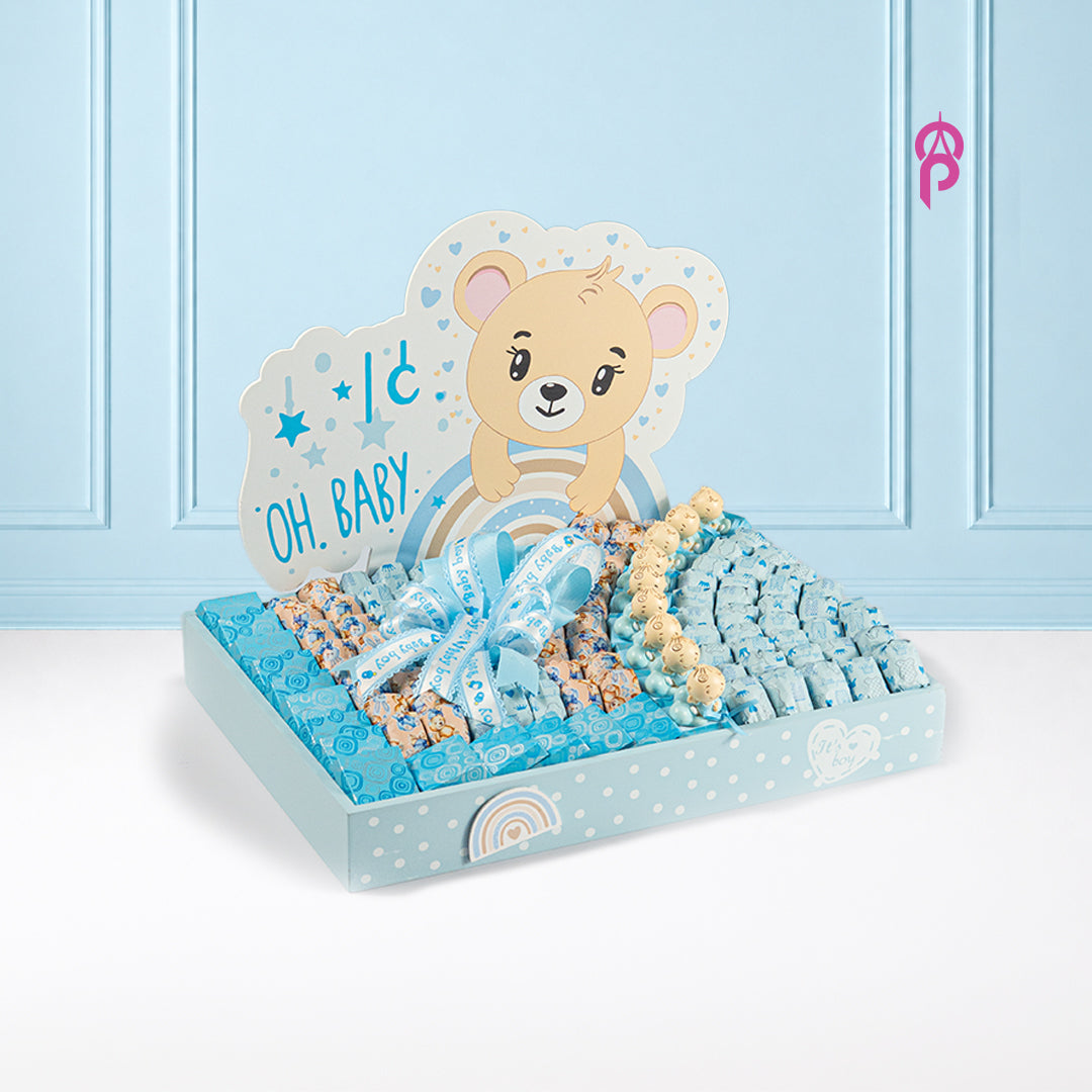 Baby Blue Premium Belgian Chocolate Hamper