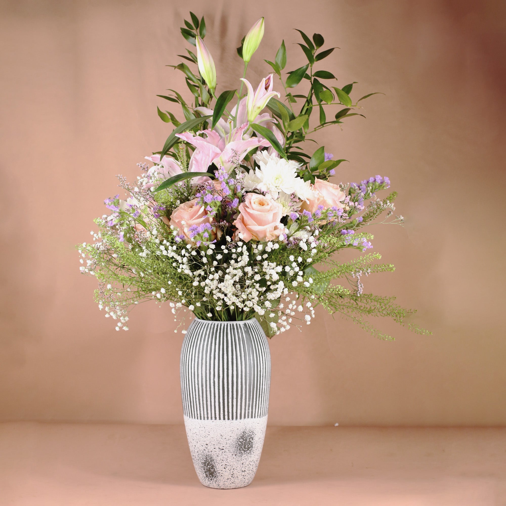 Luxe Floral Fountain Vase