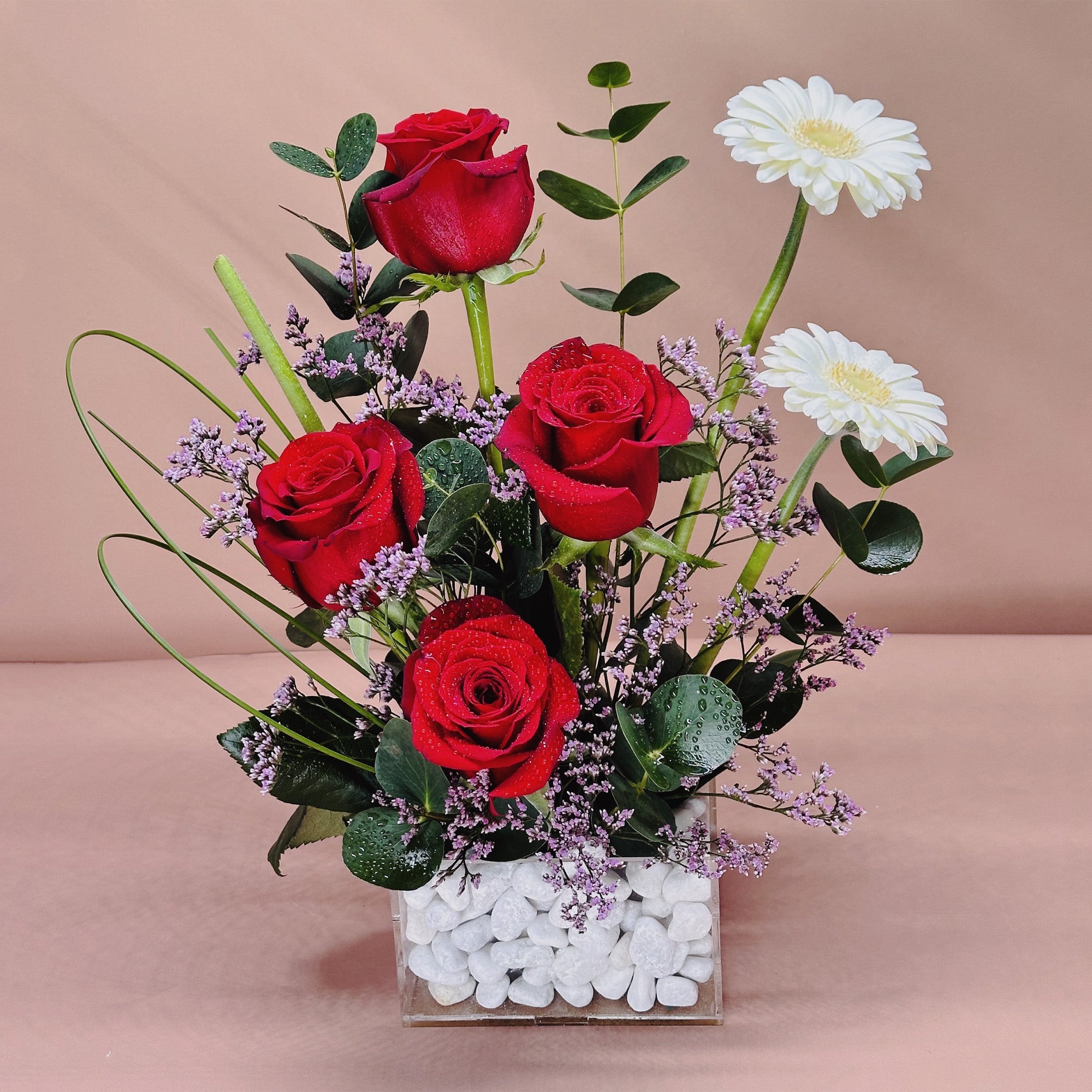 Rose and Gerbera Floral Arrangement