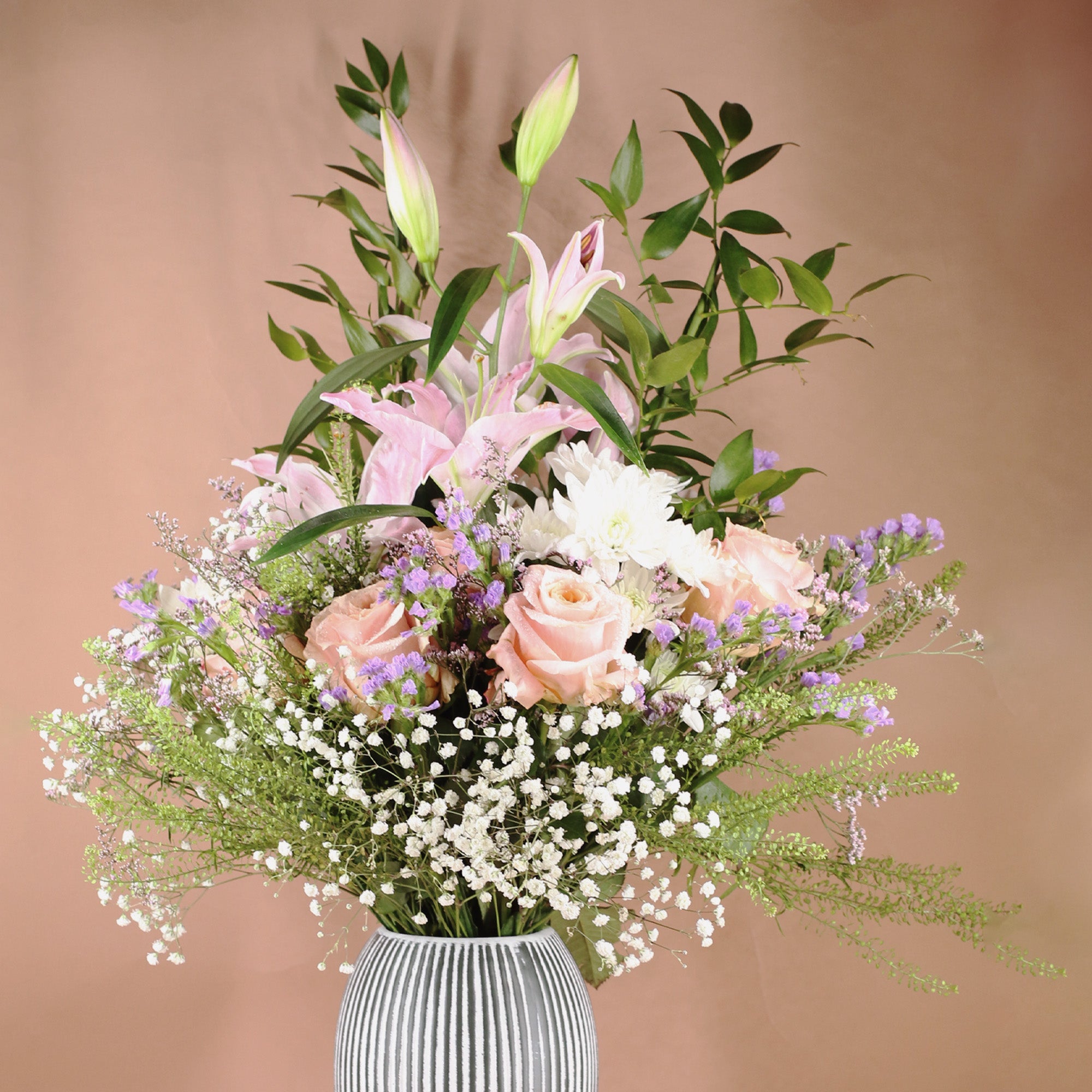 Luxe Floral Fountain Vase