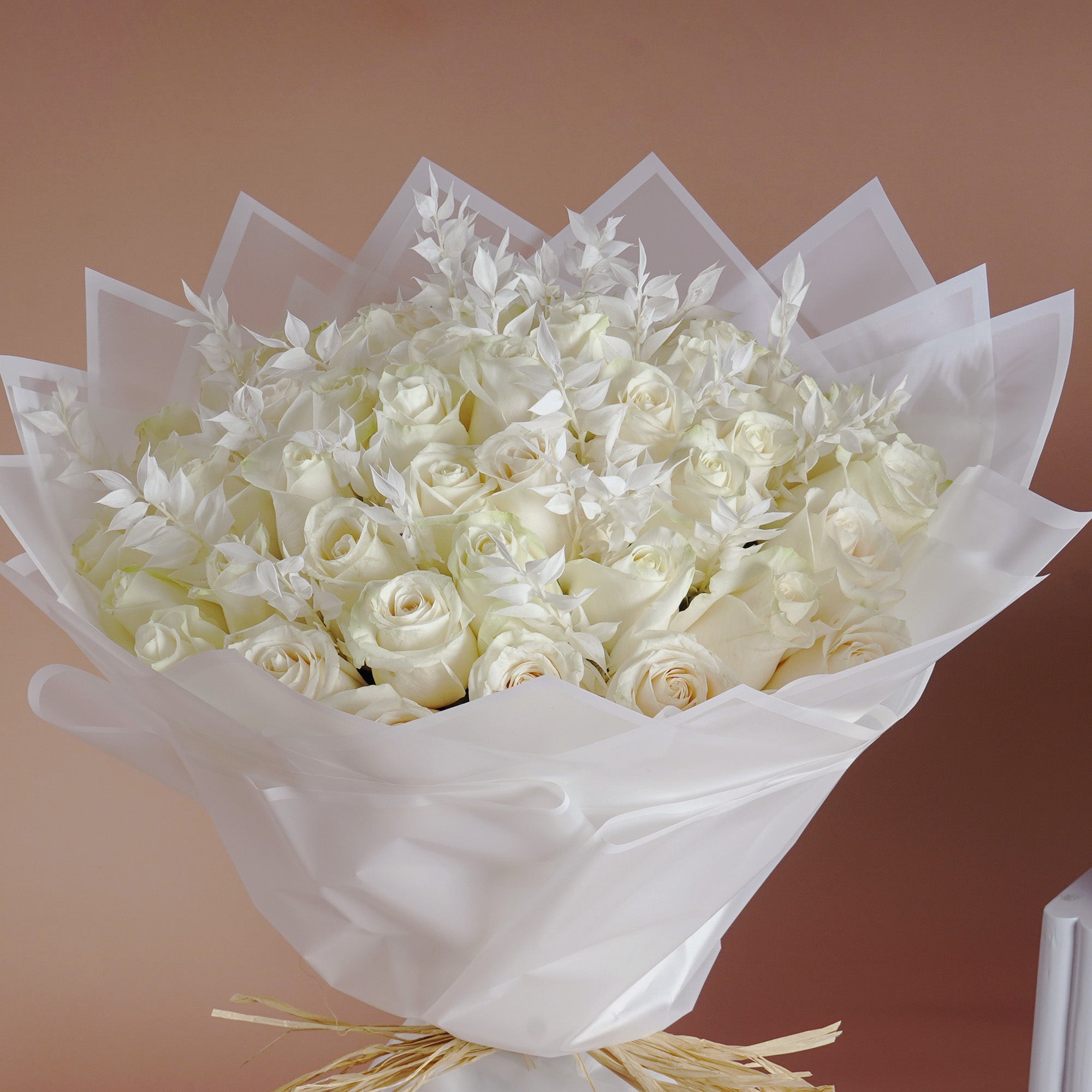 Elegant White Rose Bouquet