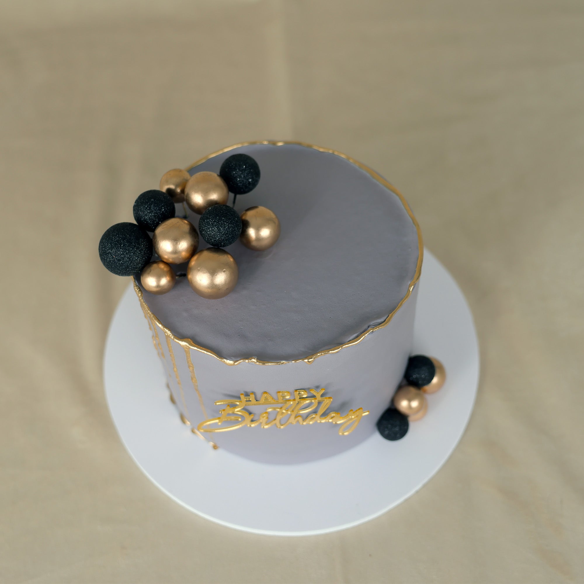 Purple Beauty Birthday Cake