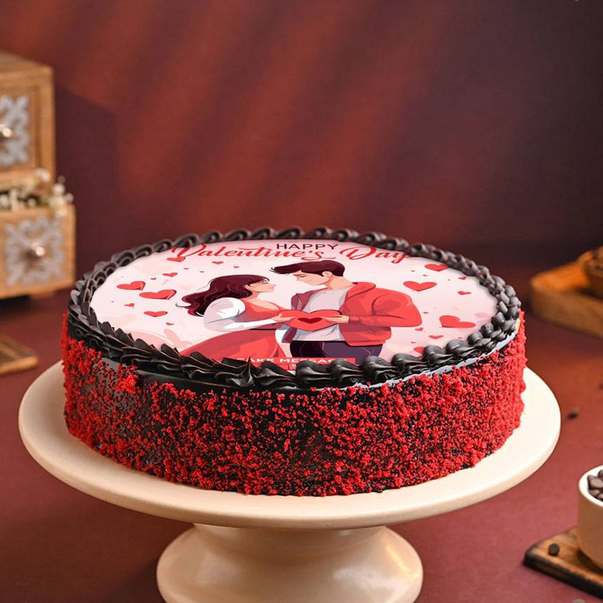 Valentine’s Day Photo Cake