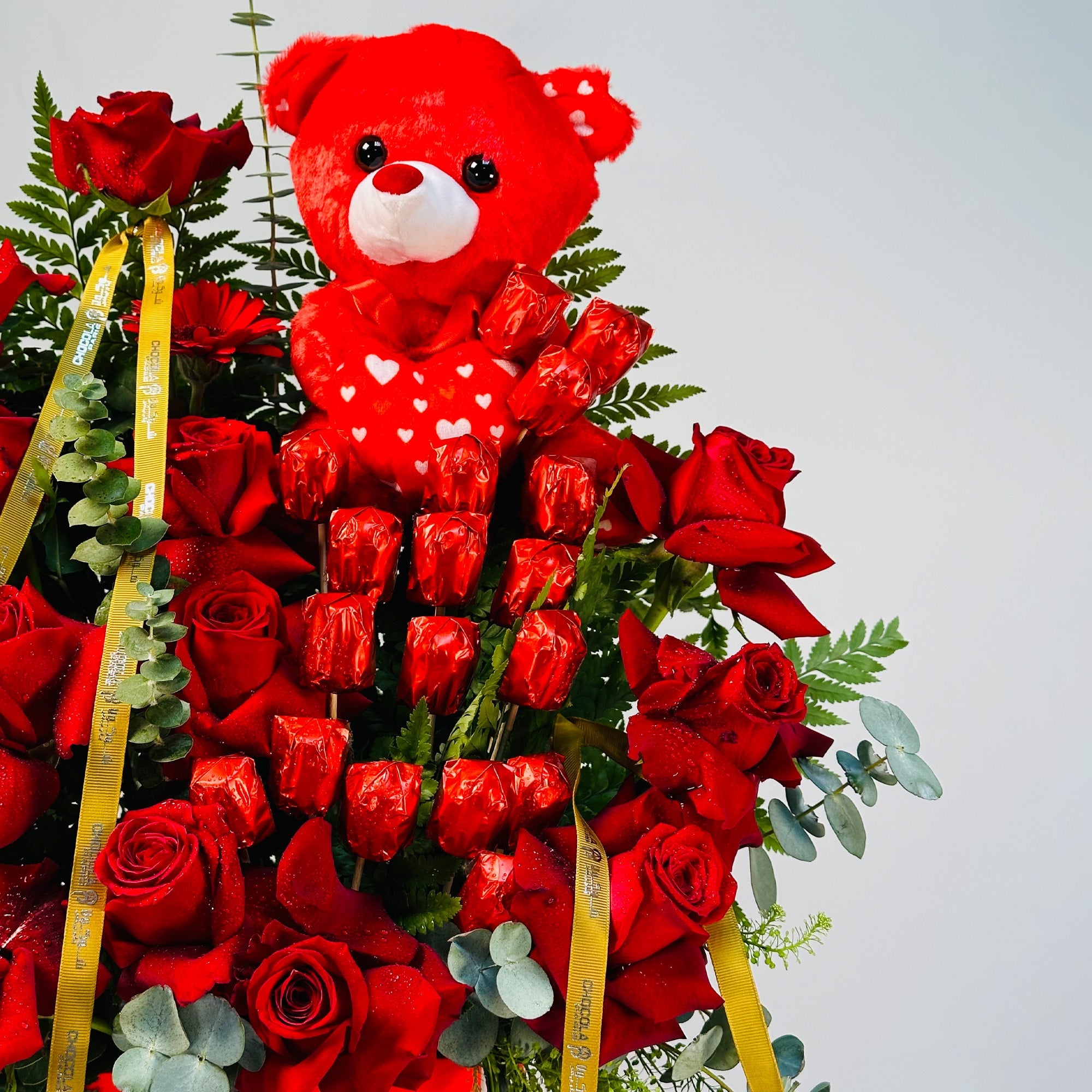 Blossoming Love with chocolate and Teddy Hugs