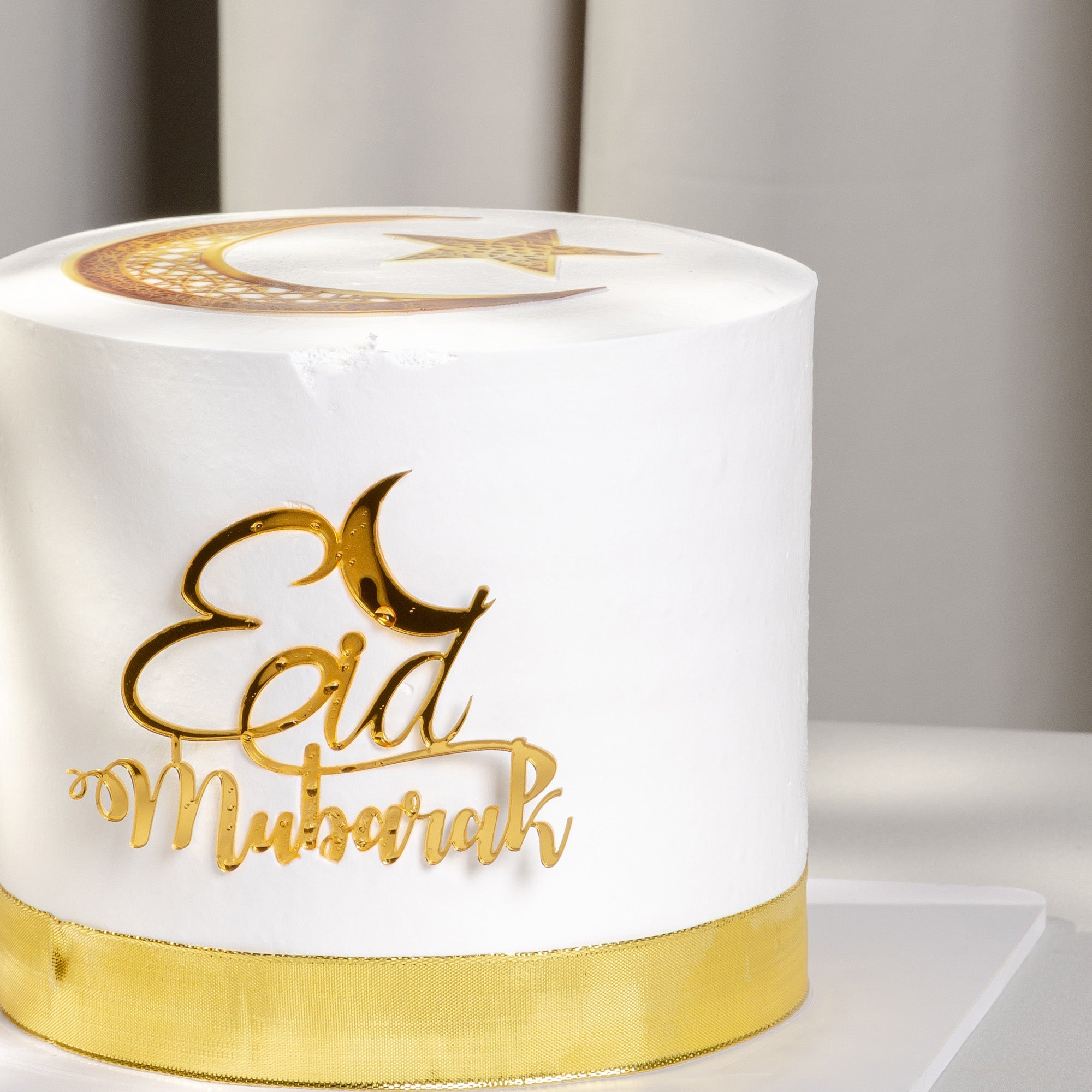 Eid Crescent Delight Cake