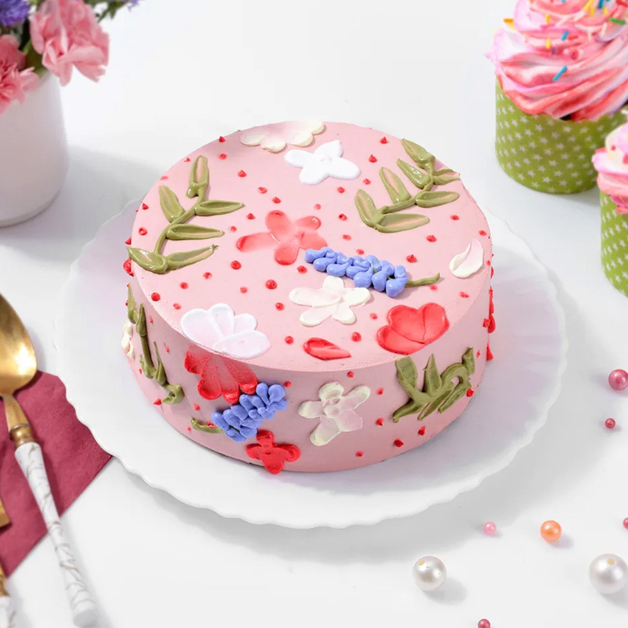 Feminine Bloom Women’s Day Cake (Corporate)