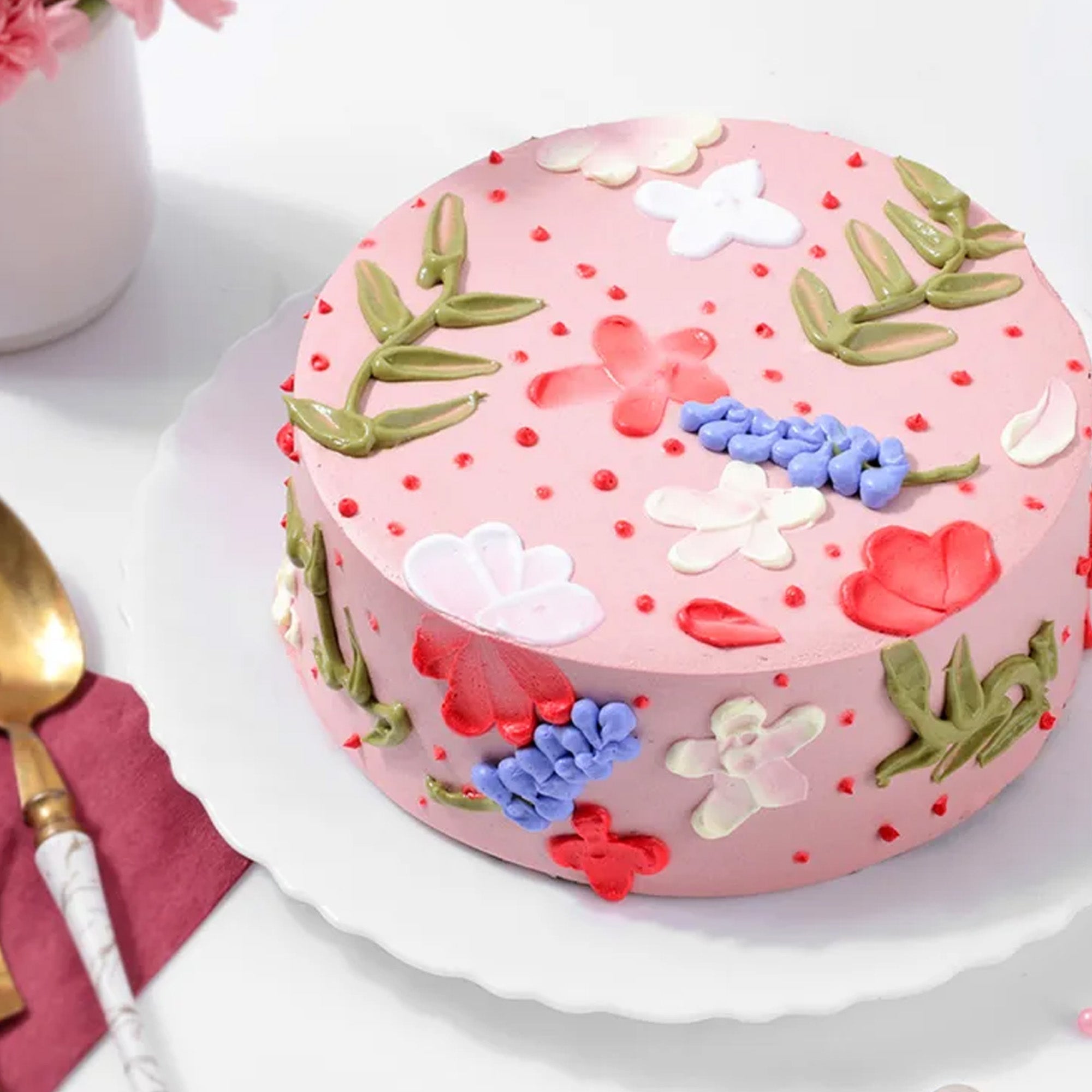 Feminine Bloom Women’s Day Cake (Corporate)
