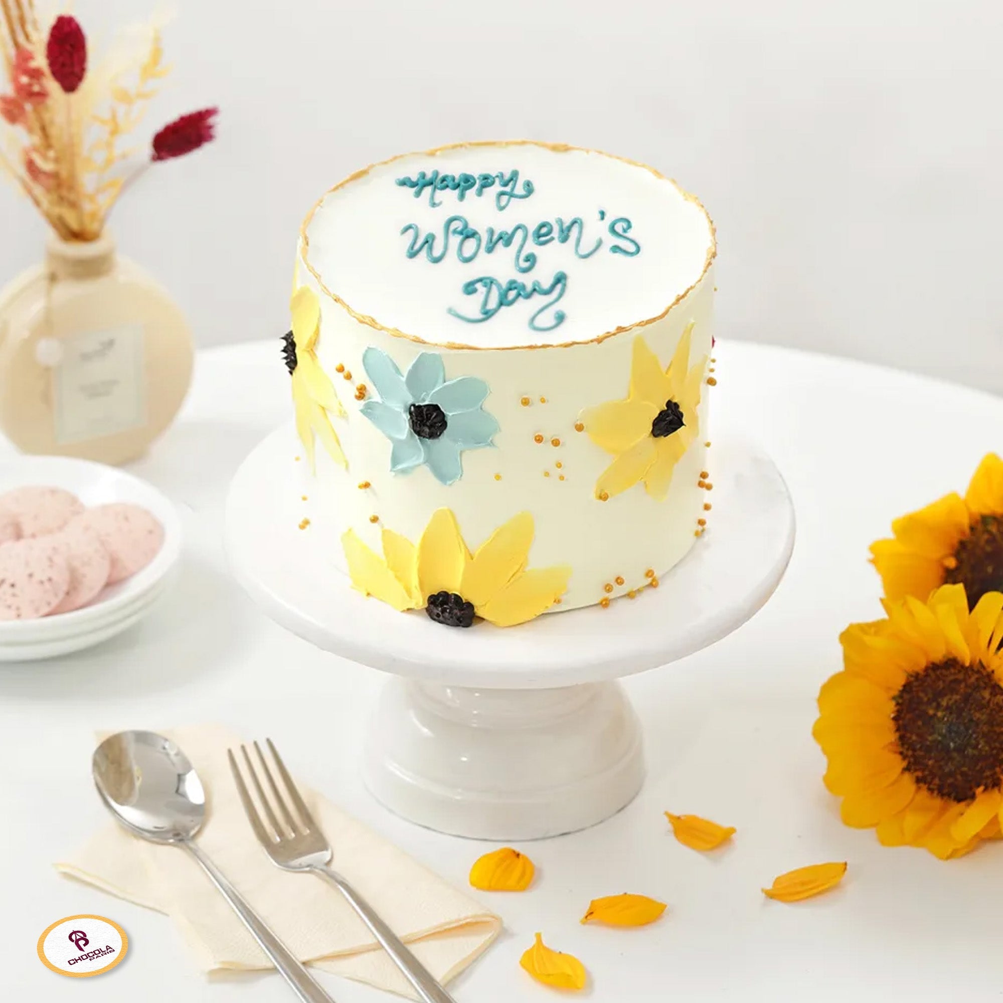 Women's Day Floral Cake