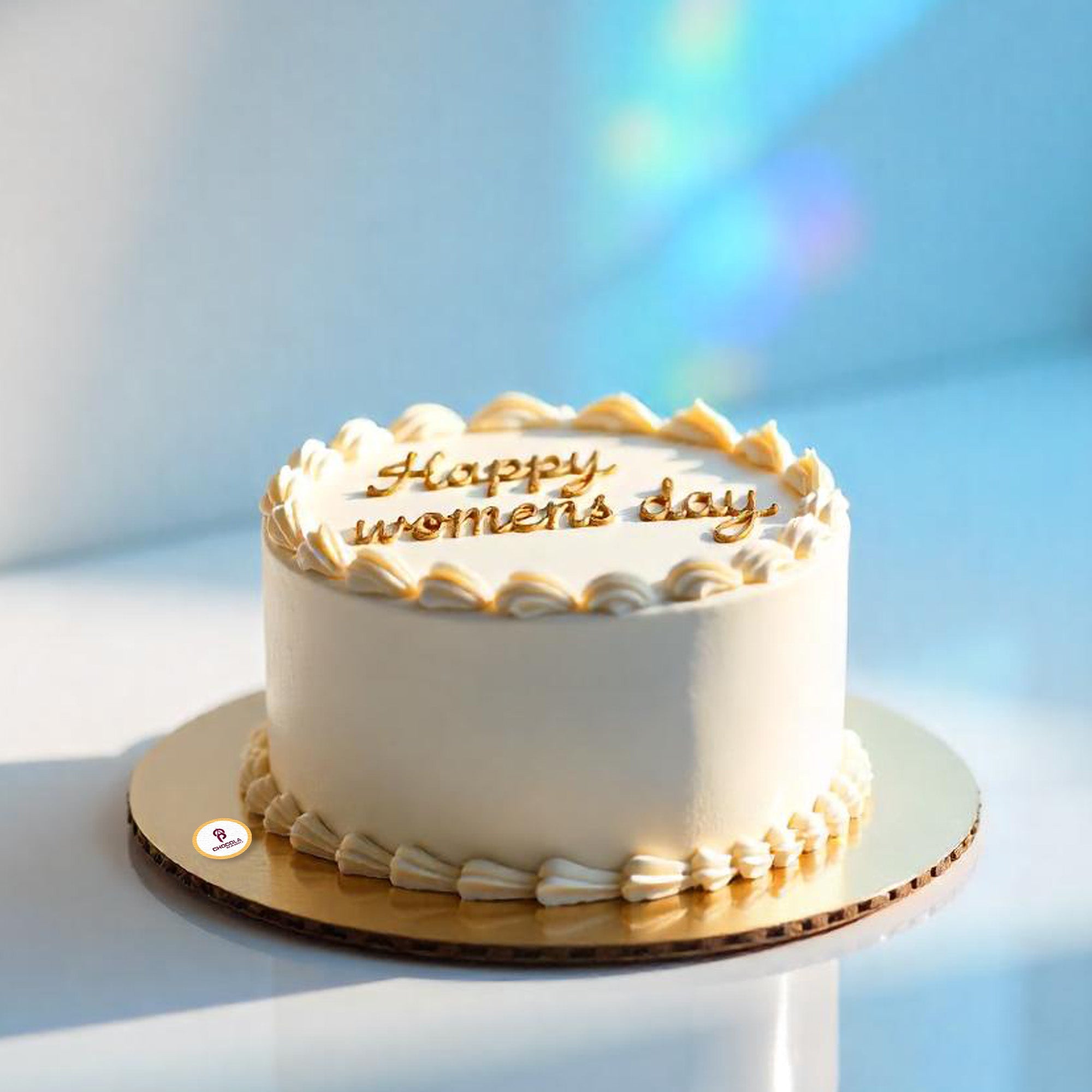 Vanilla Elegance Women's Day Cake
