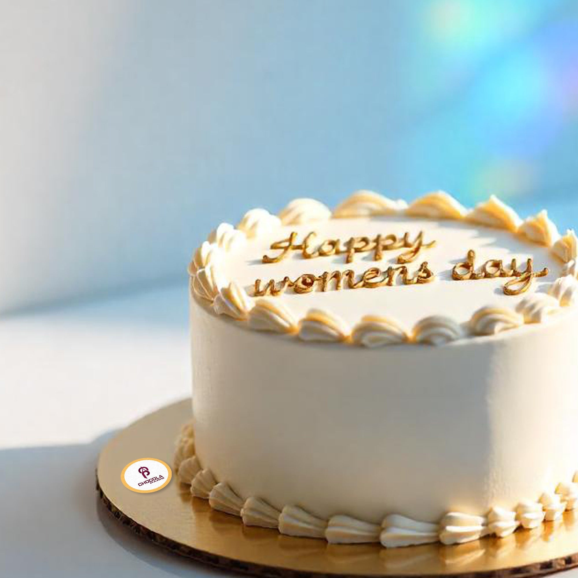 Vanilla Elegance Women's Day Cake