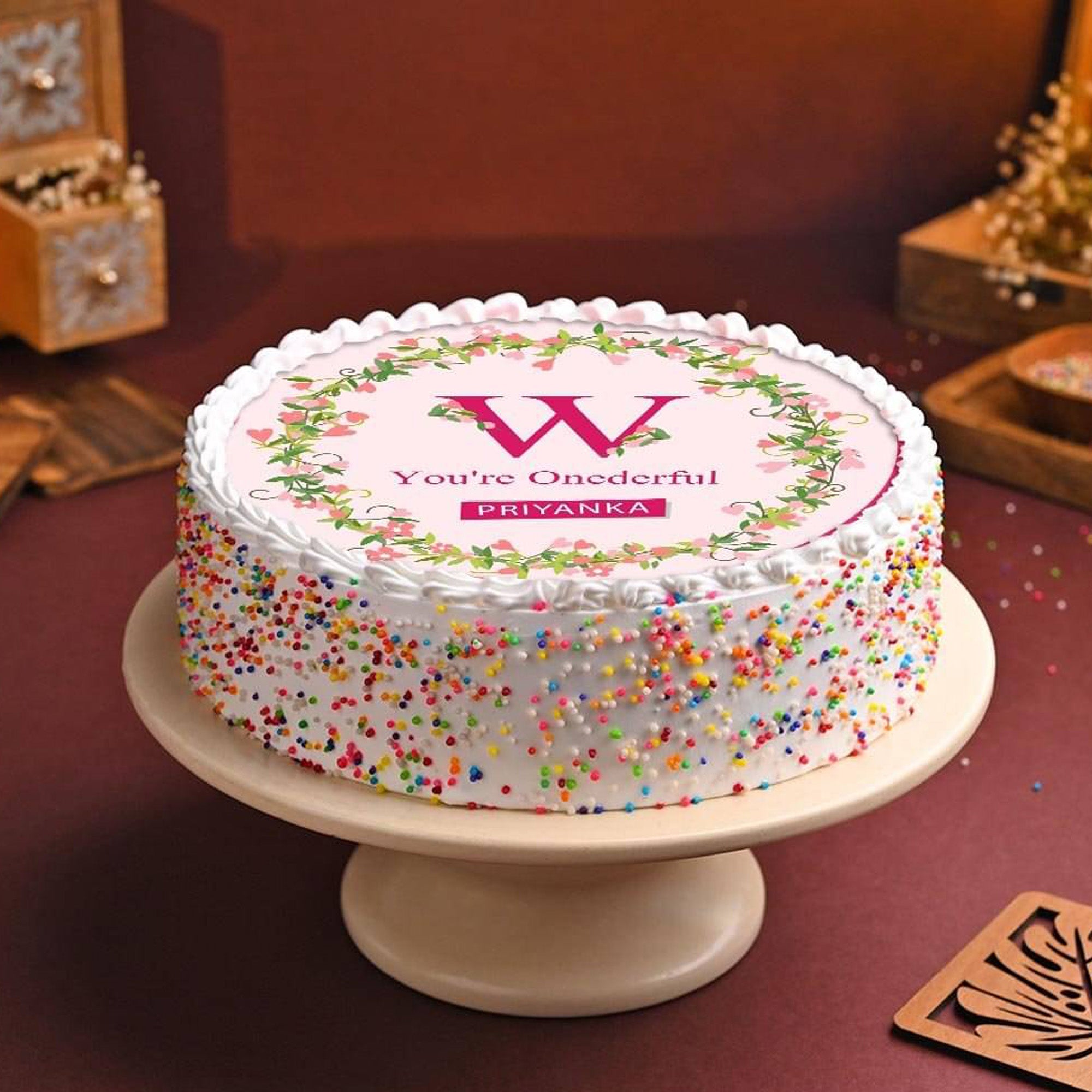 Wonderful Women Sprinkle Cake (Corporate)