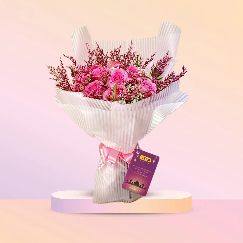 Eid Special Pink Rose Bouquet in Qatar
