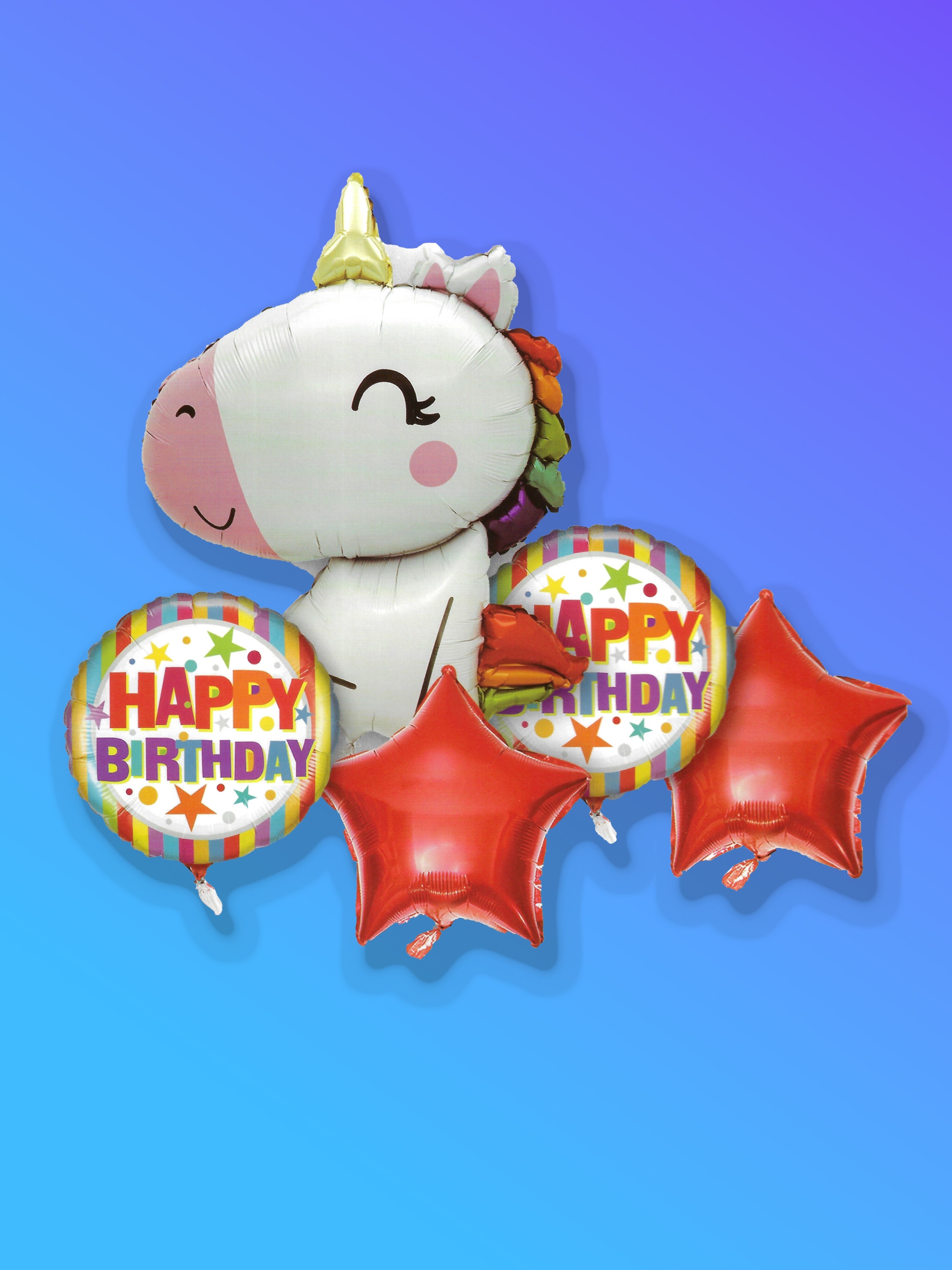 Unicorn Birthday Balloon Set – Magical Celebration Pack 🦄
